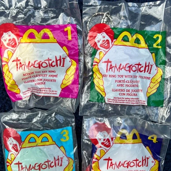 Tamagotchi McDonald’s Happy Meals Toy NEW OPENED 1998 set of 8 - Picture 3 of 6